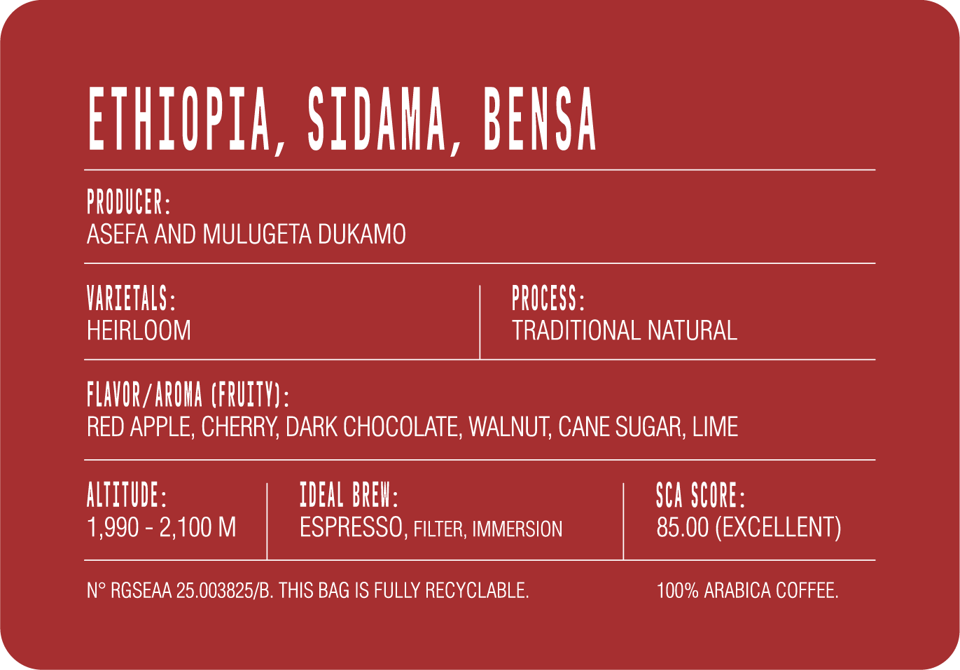 Ethiopia, Sidama, Bensa