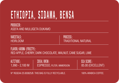 Ethiopia, Sidama, Bensa