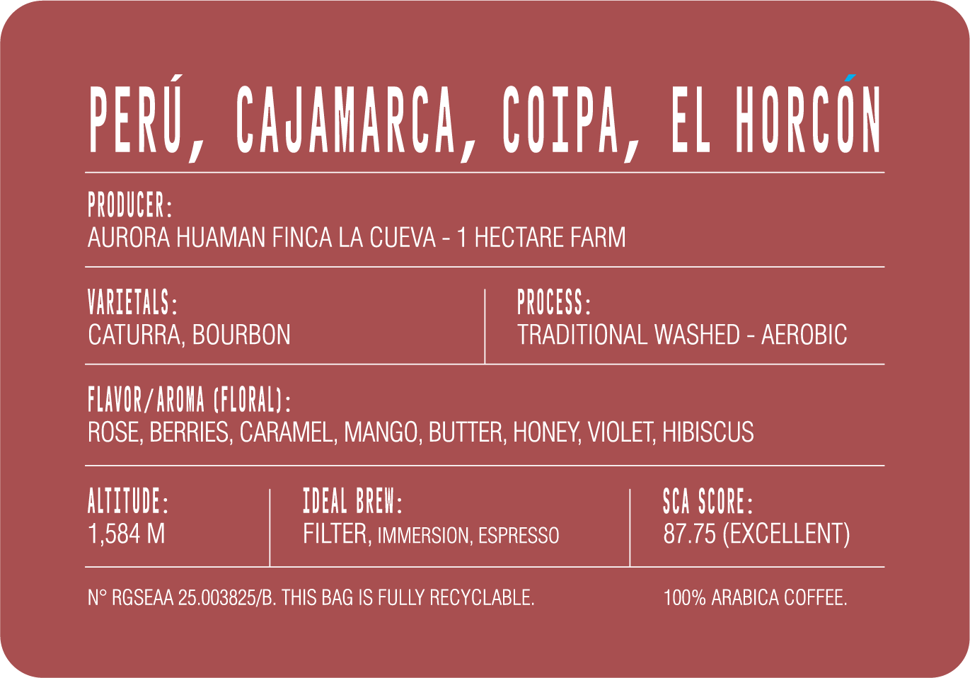 Perú, Cajamarca, Coipa, El Horcón